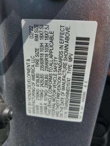 Photo 14 from auction – 2022 HONDA CR-V EX with VIN 7FARW2H58NE015747