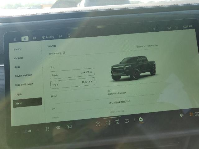 Photo 9 from auction – 2022 RIVIAN R1T ADVENT with VIN 7FCTGAAA4NN010752