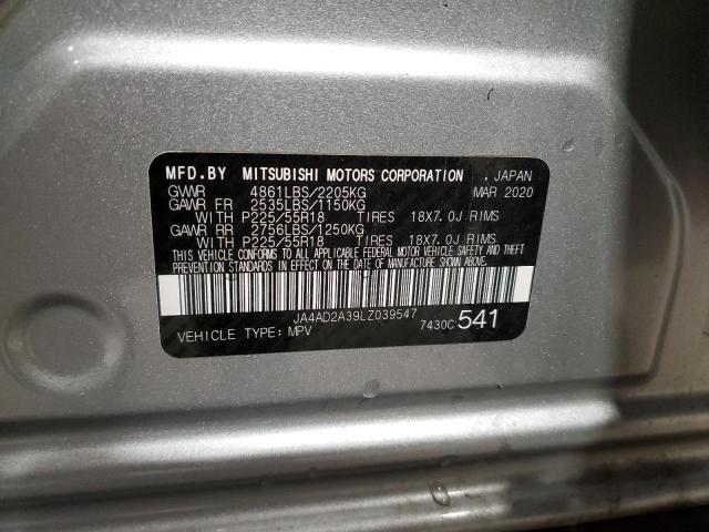 Photo 14 from auction – 2020 MITSUBISHI OUTLANDER with VIN JA4AD2A39LZ039547