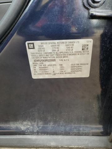 Photo 14 from auction – 2015 CHEVROLET EQUINOX LT with VIN 2GNFLFEK9F6229928