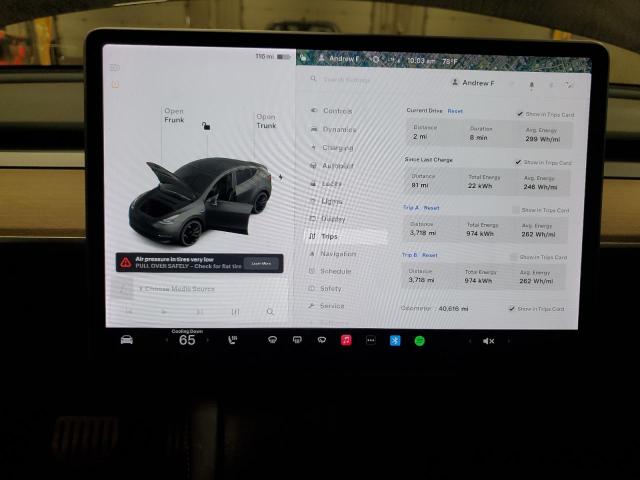 Photo 9 from auction – 2021 TESLA MODEL Y with VIN 5YJYGDEF7MF227096