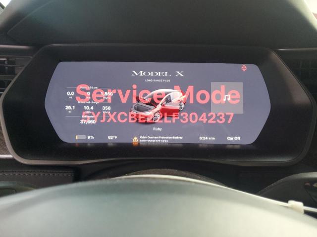 Photo 9 from auction – 2020 TESLA MODEL X with VIN 5YJXCBE22LF304237