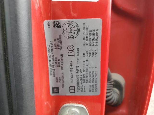 Photo 14 from auction – 2015 CHEVROLET SILVERADO with VIN 1GCVKREC1FZ166877