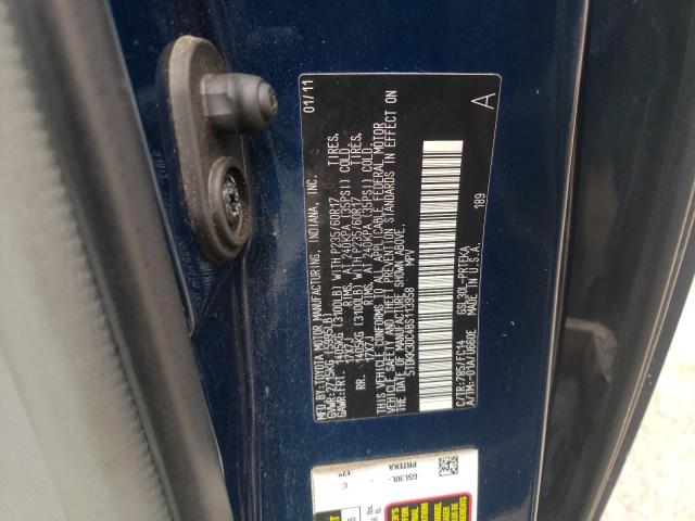 Photo 14 from auction – 2011 TOYOTA SIENNA LE with VIN 5TDKK3DC4BS113958