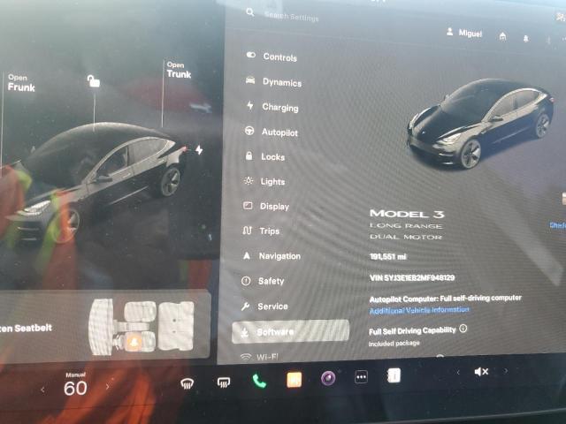 Photo 9 from auction – 2021 TESLA MODEL 3 with VIN 5YJ3E1EB2MF948129