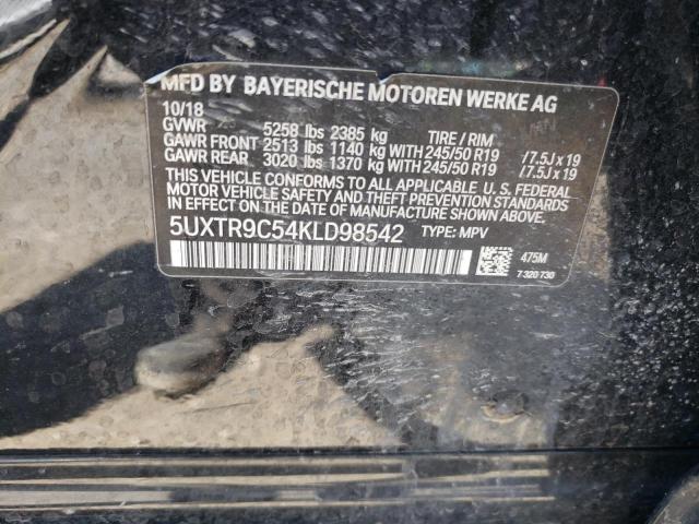 Photo 14 from auction – 2019 BMW X3 XDRIVE3 with VIN 5UXTR9C54KLD98542