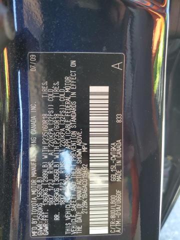 Photo 14 from auction – 2010 LEXUS RX 350 with VIN 2T2BK1BA6AC019492