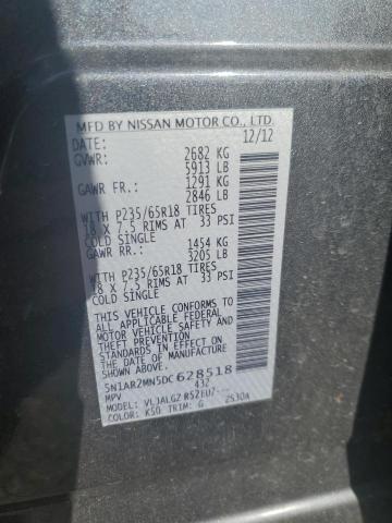 Photo 14 from auction – 2013 NISSAN PATHFINDER with VIN 5N1AR2MN5DC628518
