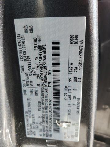 Photo 14 from auction – 2014 FORD ESCAPE TIT with VIN 1FMCU0J93EUE57802