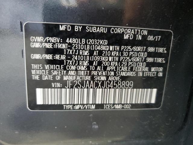 Photo 14 from auction – 2018 SUBARU FORESTER 2 with VIN JF2SJAACXJG458899