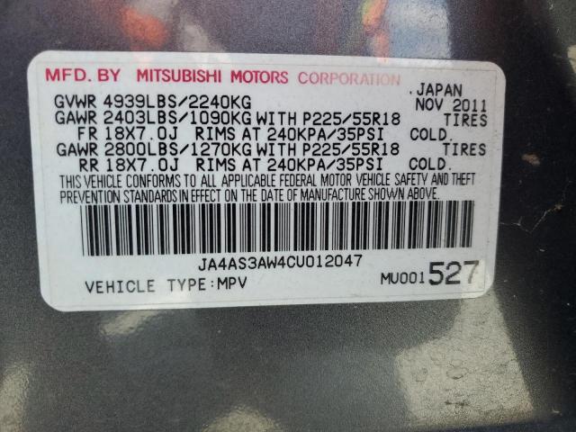 Photo 14 from auction – 2012 MITSUBISHI OUTLANDER with VIN JA4AS3AW4CU012047