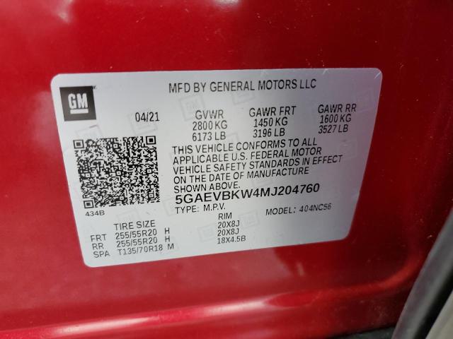 Photo 14 from auction – 2021 BUICK ENCLAVE PR with VIN 5GAEVBKW4MJ204760