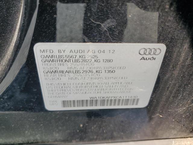 Photo 14 from auction – 2012 AUDI Q5 PREMIUM with VIN WA1DKAFPXCA111430