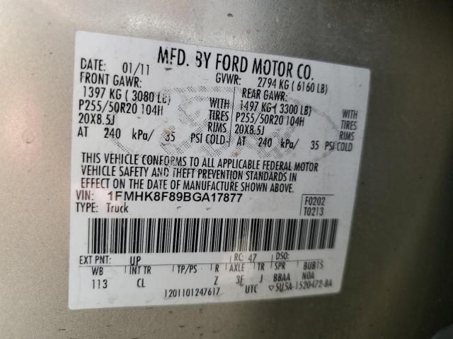 Photo 14 from auction – 2011 FORD EXPLORER L with VIN 1FMHK8F89BGA17877