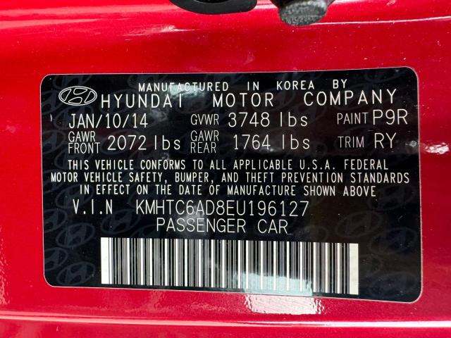 Photo 10 from auction – 2014 HYUNDAI VELOSTER with VIN KMHTC6AD8EU196127
