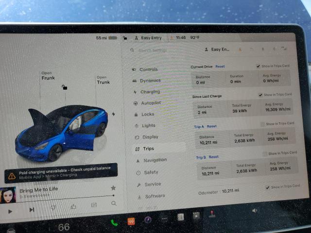 Photo 9 from auction – 2023 TESLA MODEL 3 with VIN 5YJ3E1EB8PF659986
