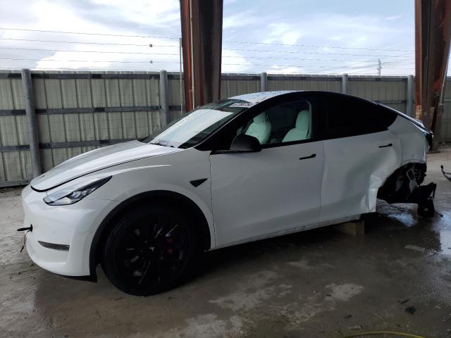 TESLA MODEL Y 2021 with VIN 5YJYGDEE9MF119666 - Photo from auction