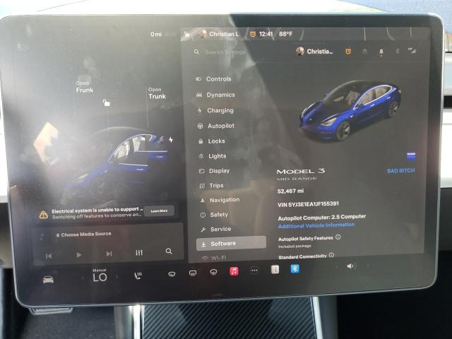 Снимка 9 от търг – 2018 TESLA MODEL 3 с VIN 5YJ3E1EA1JF155391