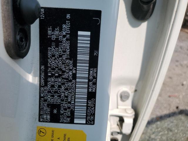 Photo 14 from auction – 2009 TOYOTA HIGHLANDER with VIN JTEEW44A392034638