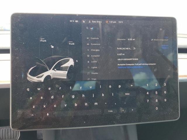 Photo 9 from auction – 2023 TESLA MODEL 3 with VIN 5YJ3E1EA0PF701915