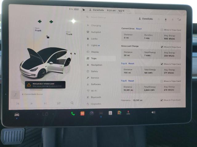 Photo 9 from auction – 2023 TESLA MODEL 3 with VIN 5YJ3E1EA3PF550021