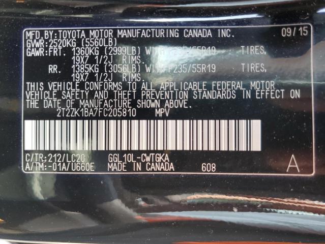 Фото 14 с аукциона – 2015 LEXUS RX 350 с VIN 2T2ZK1BA7FC205810