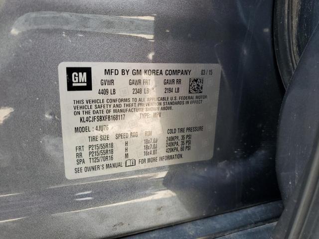 Photo 14 from auction – 2015 BUICK ENCORE CON with VIN KL4CJFSBXFB168117