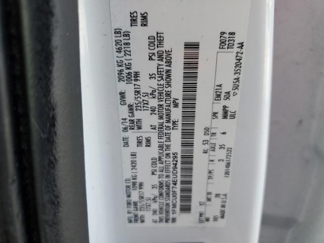 Photo 14 from auction – 2014 FORD ESCAPE S with VIN 1FMCU0F74EUD94295