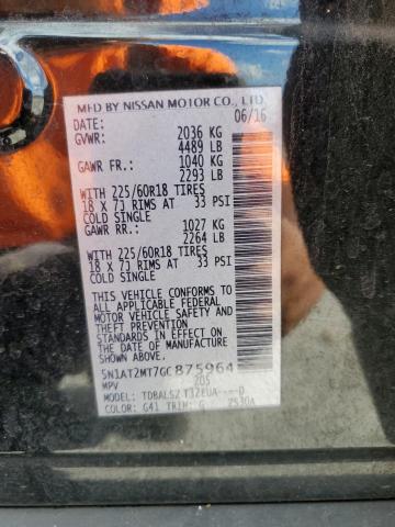 Photo 14 from auction – 2016 NISSAN ROGUE S with VIN 5N1AT2MT7GC875964