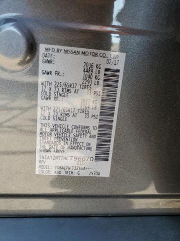 Photo 14 from auction – 2017 NISSAN ROGUE S with VIN 5N1AT2MT7HC796070