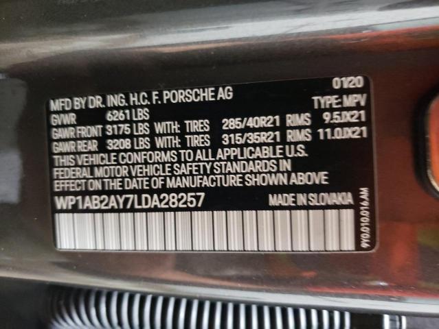 Photo 14 from auction – 2020 PORSCHE CAYENNE S with VIN WP1AB2AY7LDA28257