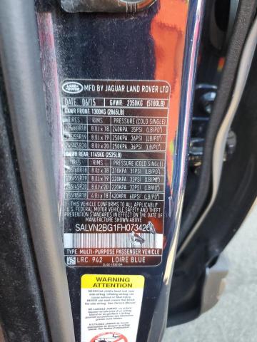 Photo 14 from auction – 2015 LAND ROVER RANGE ROVE with VIN SALVN2BG1FH073426