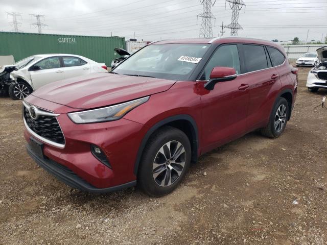 TOYOTA HIGHLANDER 2022 with VIN 5TDGZRBH8NS595521 - Photo from auction