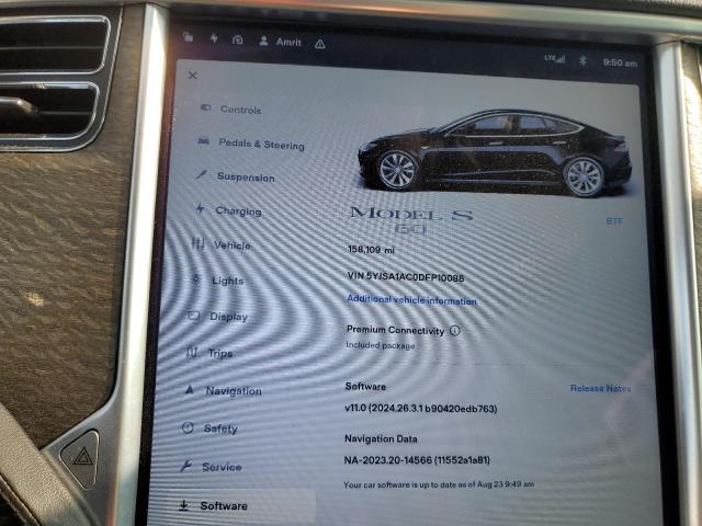 Photo 9 from auction – 2013 TESLA MODEL S with VIN 5YJSA1AC0DFP10088