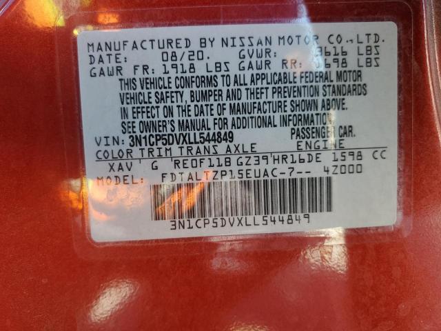Photo 14 from auction – 2020 NISSAN KICKS SR with VIN 3N1CP5DVXLL544849