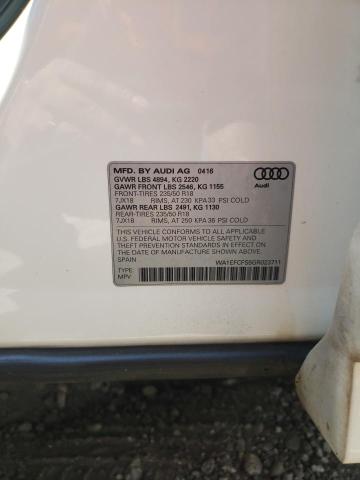 Photo 14 from auction – 2016 AUDI Q3 PREMIUM with VIN WA1EFCFS5GR023711
