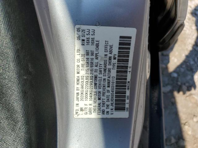 Photo 14 from auction – 2005 HONDA CR-V LX with VIN JHLRD68545C016113