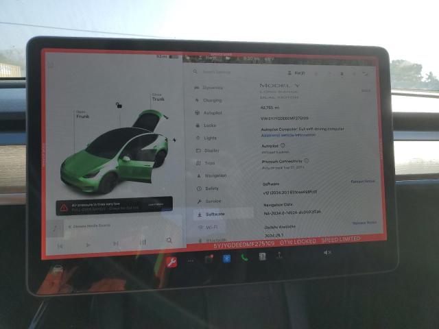 Photo 9 from auction – 2021 TESLA MODEL Y with VIN 5YJYGDEE0MF275109