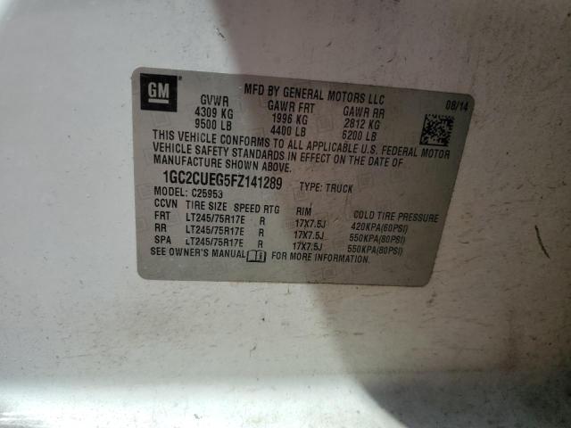 Photo 10 from auction – 2015 CHEVROLET SILVERADO with VIN 1GC2CUEG5FZ141289