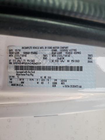 Foto 10 de la subasta – 2010 FOWI MOTORHOME con VIN 1FDXE4FS5ADA54237