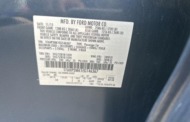 Photo 10 from auction – 2014 FORD TAURUS POL with VIN 1FAHP2MK1EG146367