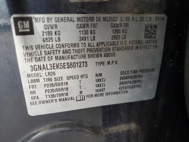 Photo 14 from auction – 2014 CHEVROLET CAPTIVA LT with VIN 3GNAL3EK5ES601273