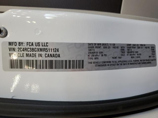 Photo 14 from auction – 2021 CHRYSLER PACIFICA T with VIN 2C4RC3BGXMR511124