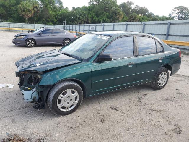 HONDA CIVIC LX 2001 with VIN 2HGES16521H573294 - Photo from auction