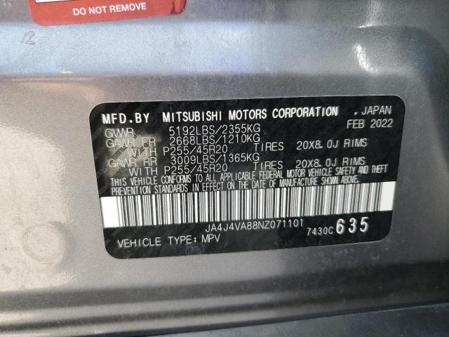 Photo 14 from auction – 2022 MITSUBISHI OUTLANDER with VIN JA4J4VA88NZ071101