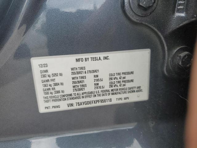 Photo 14 from auction – 2023 TESLA MODEL Y with VIN 7SAYGDEFXPF956118