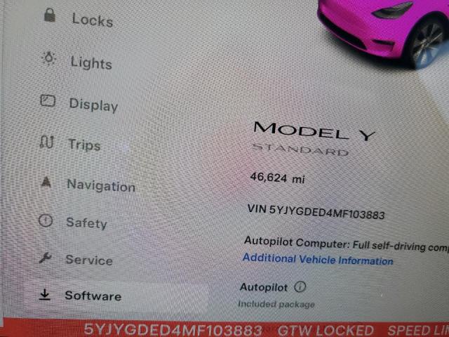 صورة رقم 9 من المزاد - 2021 TESLA MODEL Y مع VIN 5YJYGDED4MF103883