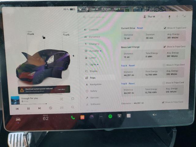 Photo 9 from auction – 2022 TESLA MODEL Y with VIN 7SAYGDEFXNF575978