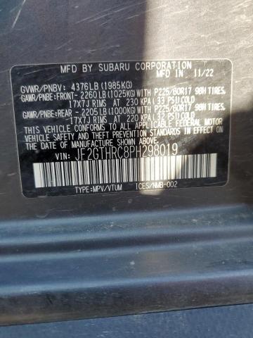 Photo 14 from auction – 2023 SUBARU CROSSTREK with VIN JF2GTHRC8PH298019