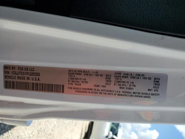 Photo 14 from auction – 2023 JEEP GLADIATOR with VIN 1C6JJTEG1PL526355